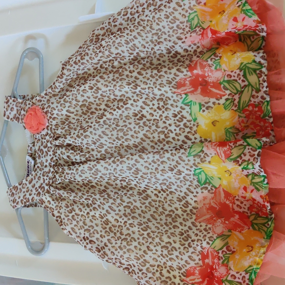 18 month,toddler dress,animal print,floral, sleeveless dress,blueberi boulevard